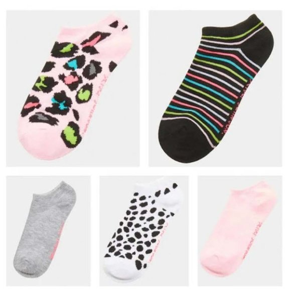 Betsey Johnson Wild Times Lowcut Ten Pack Multi, 10 Pairs - Picture 2 of 6